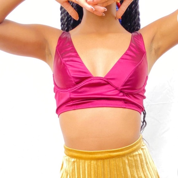 Urban Outfitters Maroon Crop Top - Picture 1 of 5
